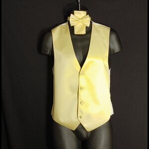 MEN'S LARR BRIO 3 PIECE FORMAL VEST & TIE SET XS